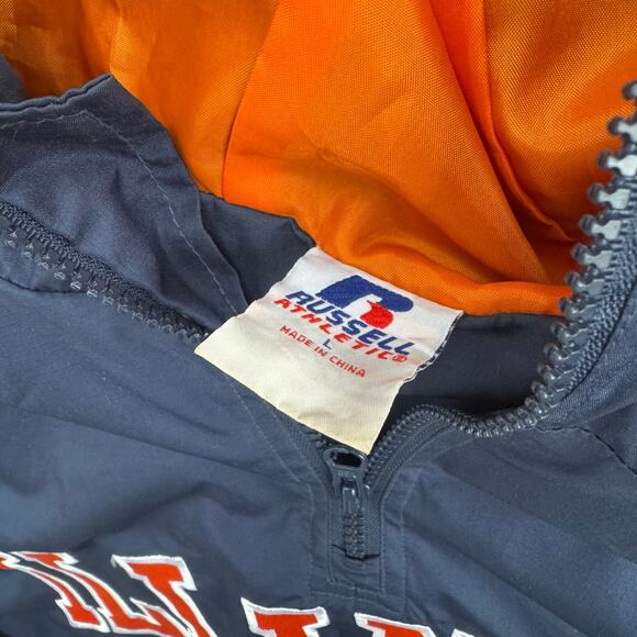 Vtg Russell Athletics University of Illinois Fighting Illini Hooded Windbreaker - Picture 6 of 12